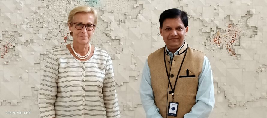 Ameya Sathaye Publisher Editor in Chief Sarkaritel Diplomacyindia Meeting With H E 