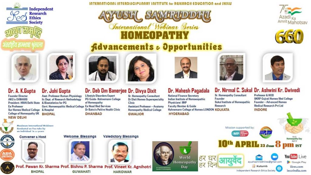 World Homoeopathy Day Inaugurated by Vice President of India Homoeopathy 2nd most used medicine worldwide Dr. A.K.Gupta 20 11conf6