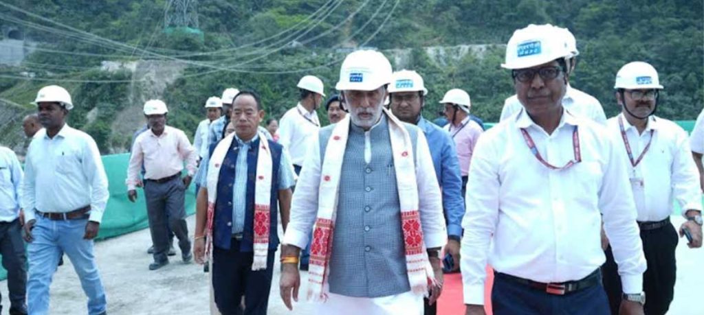 Minister of State for Power and Heavy Industries visits Subansiri Lower Project 14 12nhpc launch1