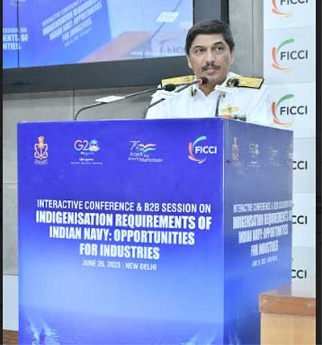 INTERACTIVE CONFERENCE & B2B SESSION ON INDIGENISATION REQUIREMENTS OF INDIAN NAVY: OPPORTUNITIES FOR INDUSTRIES 12 26navy meet1