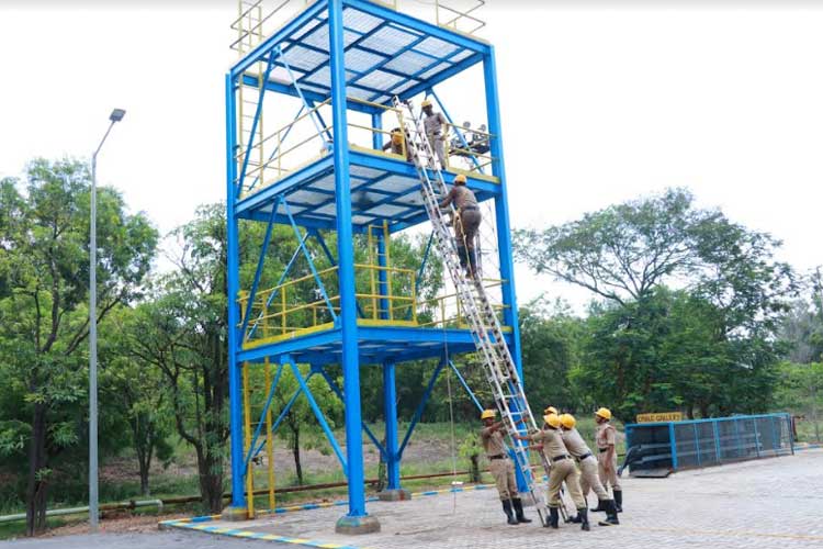 Fire Demo Tactical Ground developed at Thermal Power Station-II of NLCIL 5 12nlc inaug1