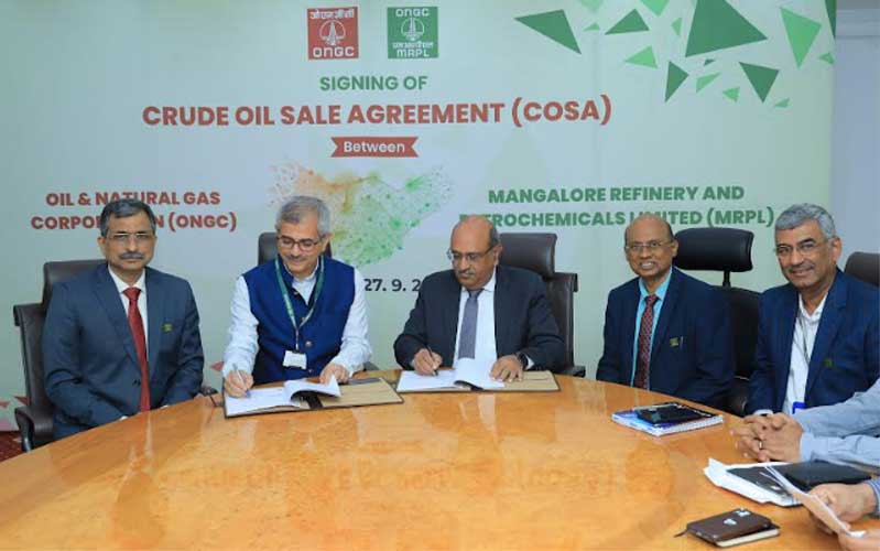 ONGC Inks Crude Oil Pact with MRPL 6 27mrpl mou2