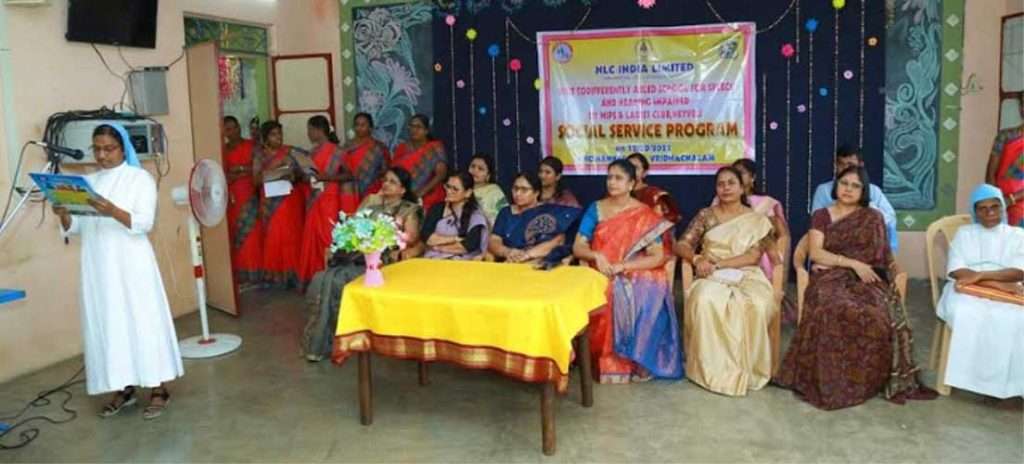 SOCIAL WELFARE BENEFITS TO THE STUDENTS OF DIFFERENTLY ABLED SCHOOL AT KONANKUPPAM by Neyveli Ladies Club, WIPS and NLC India Limited 5 13nlc csr1