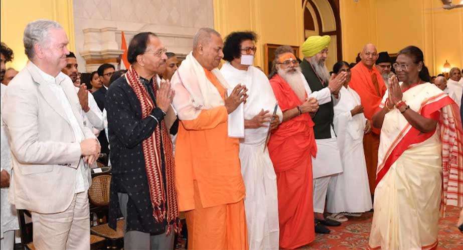 PRESIDENT OF INDIA GRACES AN INTERFAITH MEET AT RASHTRAPATI BHAVAN 5 25murmu meet