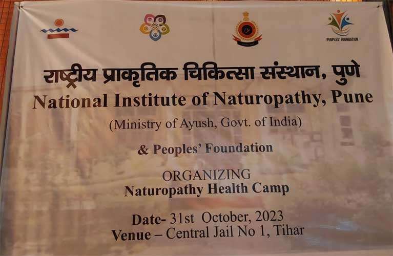 NIN mandated Naturopathy and yoga camp held in central jail no1, Tihar 6 meet2