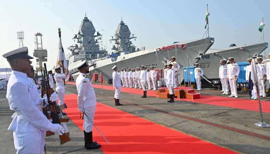 REAR ADMIRAL CR PRAVEEN NAIR TAKES OVER AS FLEET COMMANDER OF THE SWORD ARM 5 navy oath5