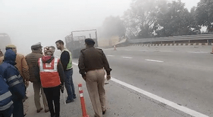 yamunaexpressway fog