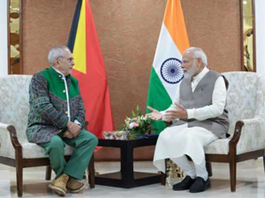 modi meet pres timor