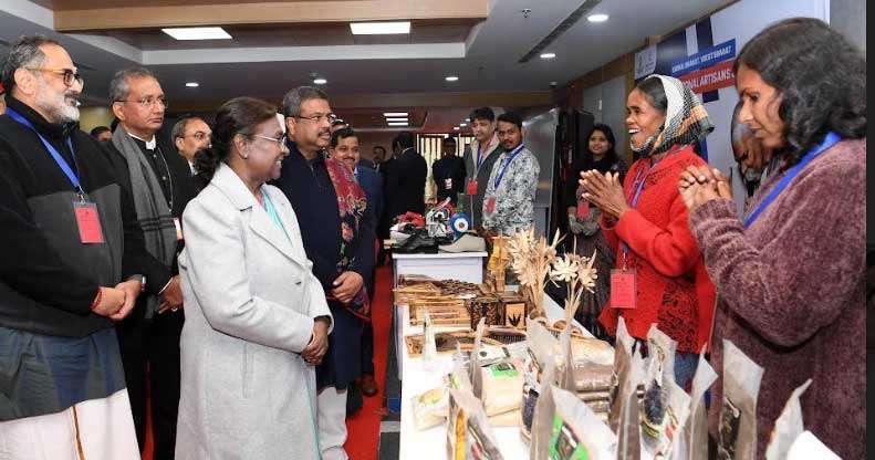 PRESIDENT OF INDIA INAUGURATES KAUSHAL BHAVAN 5 murmu inaug1