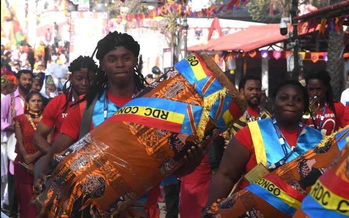 PRESIDENT OF INDIA INAUGURATES 37TH SURAJKUND INTERNATIONAL CRAFTS MELA 5 murmu inaug mela