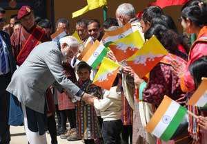 modi support bhutan