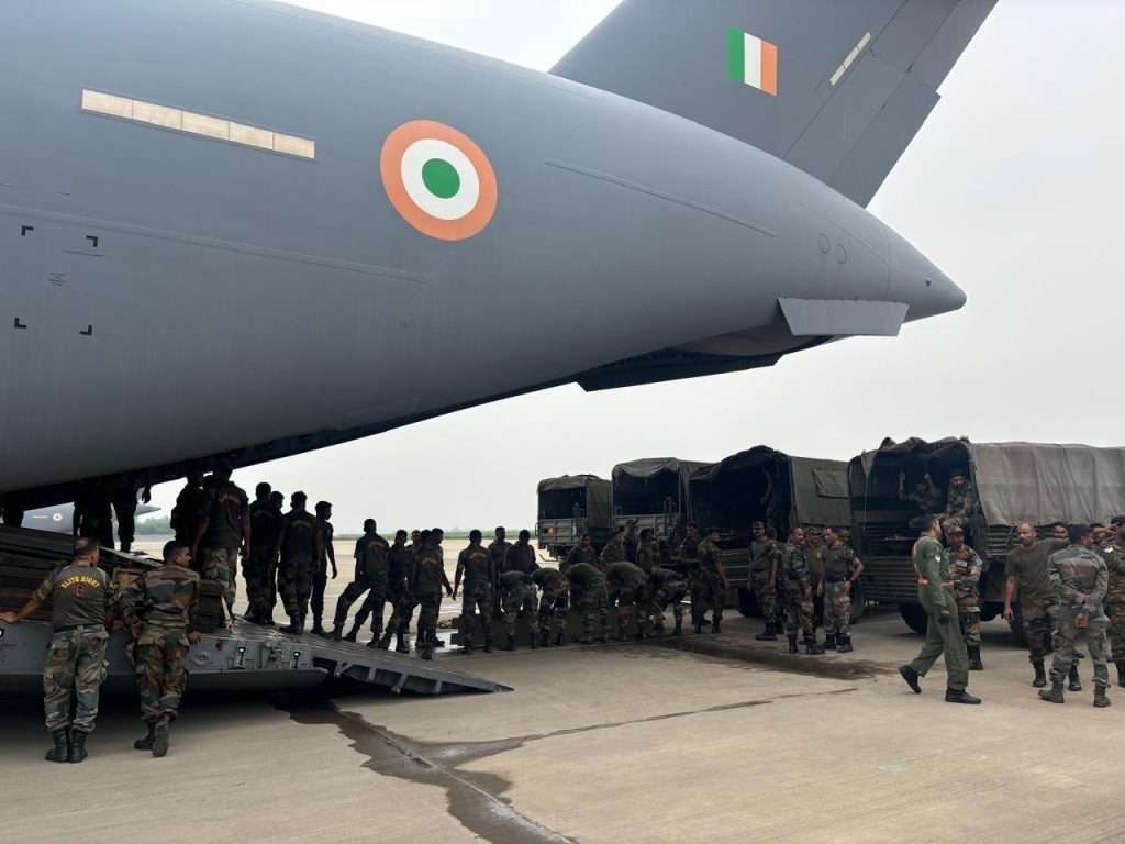 LANDSLIDE RESCUE AND RELIEF EFFORTS IN WAYANAD BY IAF 5 waynandrescue2