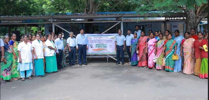 SWACHHATA HI SEVA CAMPAIGN - MEDICAL CAMP ORGANISED BY NLC INDIA LIMITED FOR SAFAI MITRAS (SANITATION WORKERS) 5 nlc medical camp1