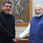 modi with infosys ceo