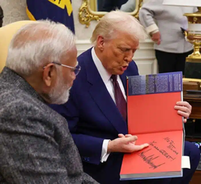 Trump gifts signed copy of his book to PM Modi, says 'You are great'
