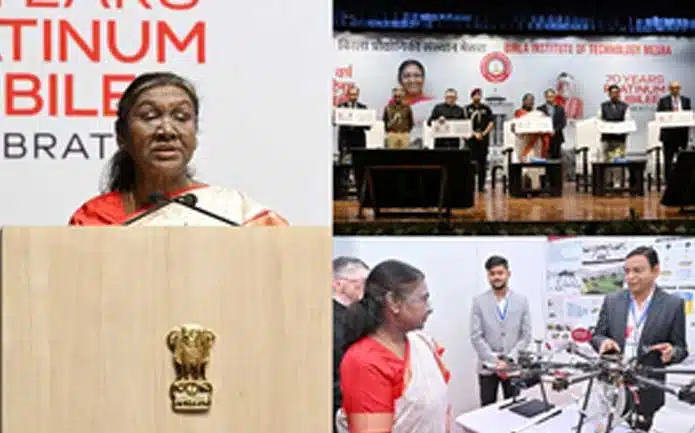All sections of society should benefit from technology: President Murmu at BIT-Mesra
