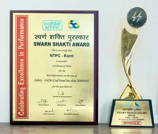 NTPC Kanti Honored with Swarn Shakti Award for Safety Excellence at the Indian Power Stations (O&M) Conference 5 ntpc kanti award1