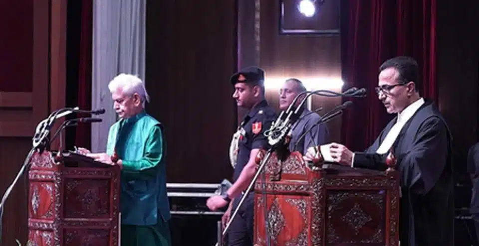Justice Arun Palli sworn in as Chief Justice of J&K & Ladakh High Court