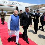 PM Modi arrives in Zagreb