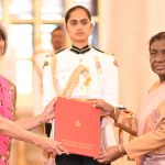 The President of India, Droupadi Murmu accepted credentials by the High Commissioner of the Democratic Socialist Republic of Sri Lanka, Pradeepa Mahishini Colonne 12 High Commissioner of the Democratic Socialist Republic of Sri Lanka, Pradeepa Mahishini Colonne