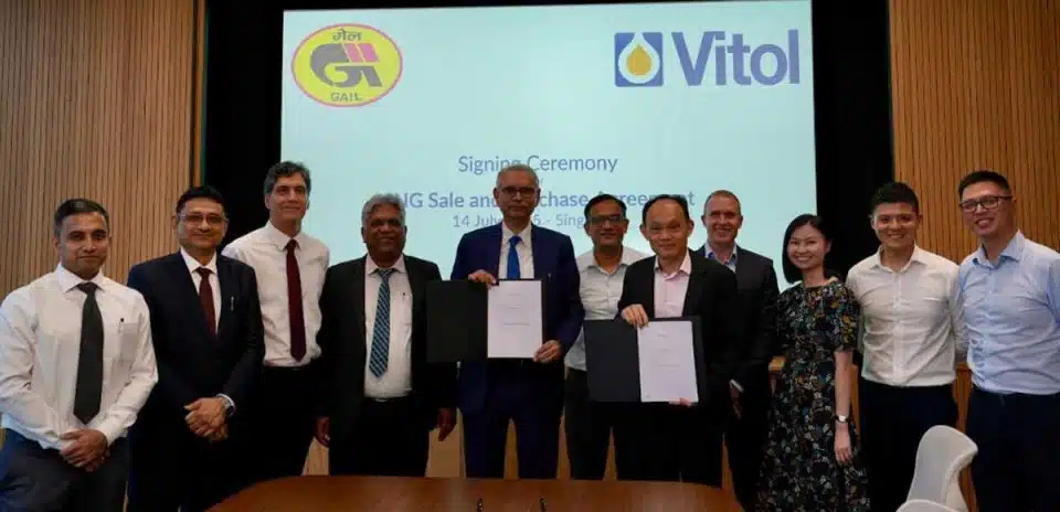 GAIL signs LNG SPA with Vitol Asia Pte. Ltd. for supply of 1 MMTPA LNG