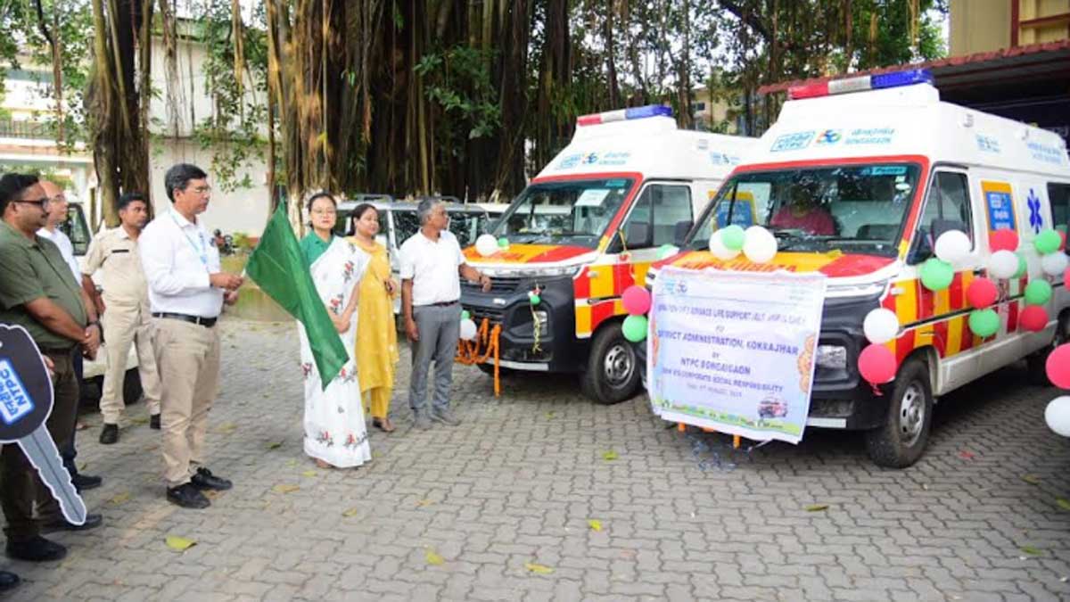 NTPC Bongaigaon Hands Over Three ALS Ambulances to District Administration, Kokrajhar 5 ntpc csr1