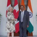 Indian, Canadian NSAs Confer on Security Collaboration and Counterterrorism Efforts: MEA 6 Indian, Canadian NSAs Confer on Security Collaboration and Counterterrorism Efforts: MEA