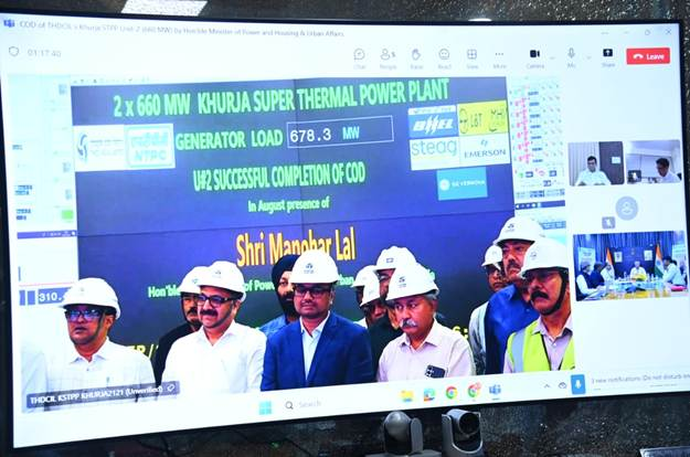 Power Minister Manohar Lal Hails THDCIL on Operationalising 2nd Unit of 2×660 MW Khurja Project 12 image 11