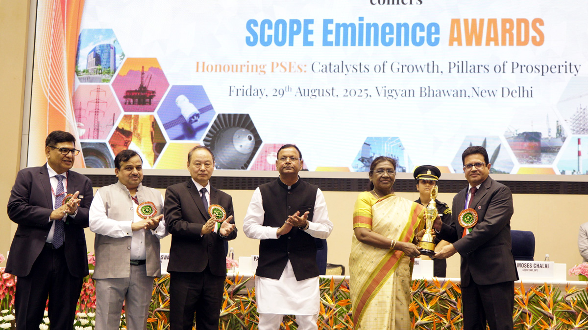 IndianOil conferred with SCOPE Eminence Award for Individual Leadership Excellence
