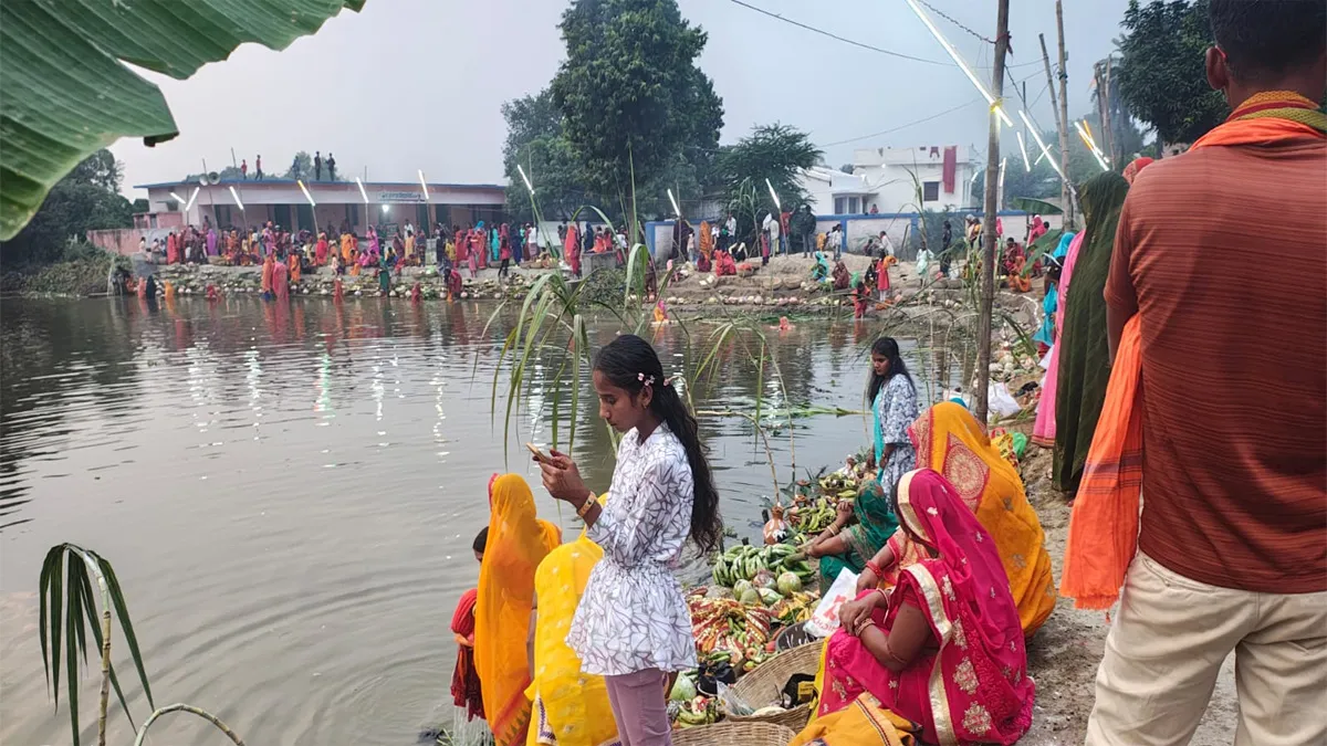 सेवा ग्राम नजरा द्वारा छठ पूजा समारोह का आयोजन 5 chhath puja 1