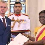 The President of India, Droupadi Murmu accepted credentials by the Christopher Cooter, High Commissioner of Canada 13 The President of India, Droupadi Murmu accepted credentials by the Christopher Cooter, High Commissioner of Canada