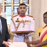 The President of India, Droupadi Murmu accepted credentials by the Christian Biever, Ambassador of the Grand Duchy of Luxembourg 11 The President of India, Droupadi Murmu accepted credentials by the Christian Biever,