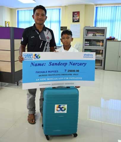 NTPC Bongaigaon Extends Support to Budding Football Talent in Salakati 5 ntpc support1