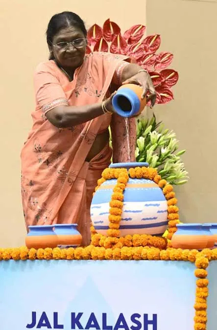President of India Presents 6th National Water Awards and Jal Sanchay–Jan Bhagidari Awards 6 jal kalash