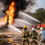 ONGC mobilises crisis management teams after fire at Andhra well 16 ONGC mobilises crisis management teams after fire at Andhra well