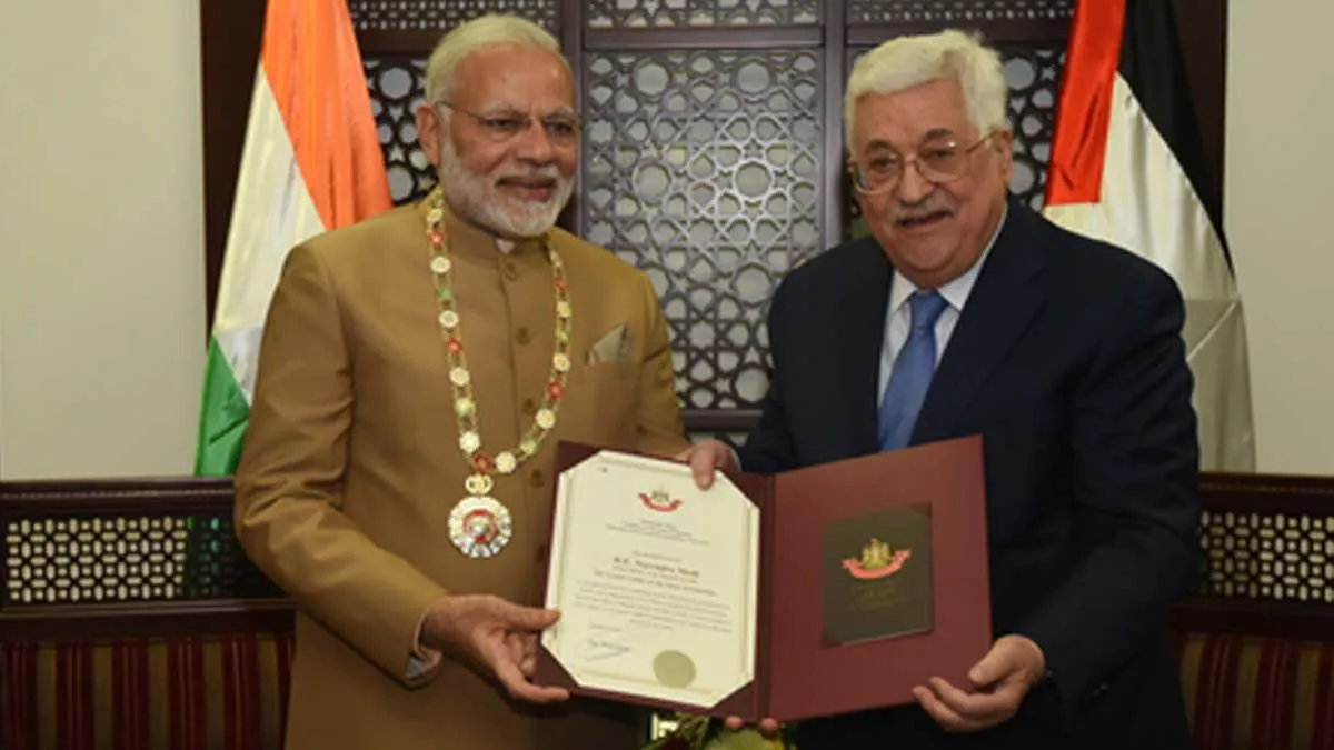 PM Modi Honoured by Israel and Palestine with Highest Civilian Awards 5 modi honour1