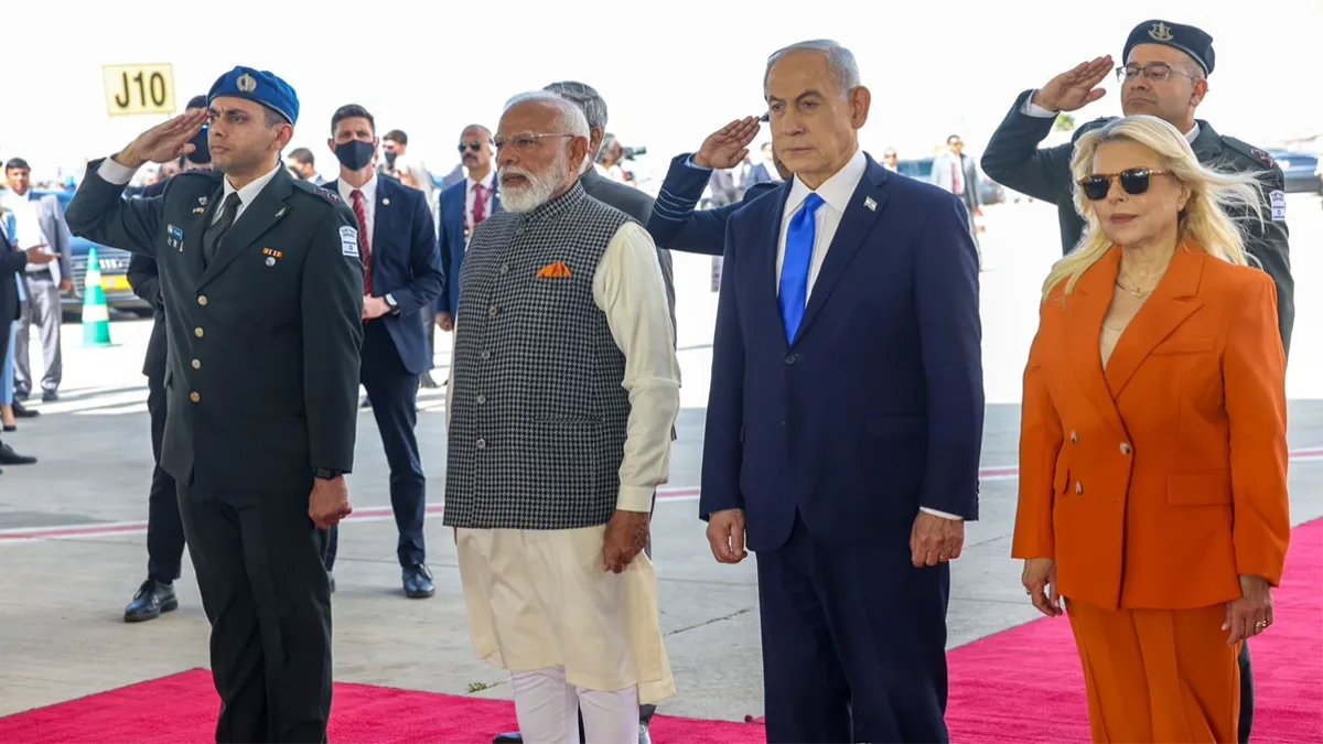 feature news 1223 Narendra Modi Meets Benjamin Netanyahu in Tel Aviv