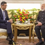 PM Modi Meets Google CEO Sundar Pichai at India AI Impact Summit 2026 11 PM Modi Meets Google CEO Sundar Pichai at India AI Impact Summit 2026