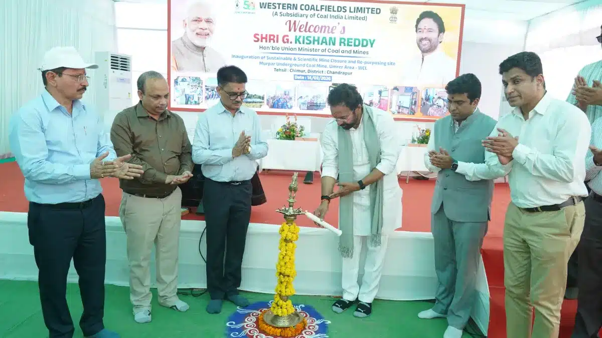 feature news 1084 G. Kishan Reddy Inspects Murpar Underground Mine Closure in Chandrapur