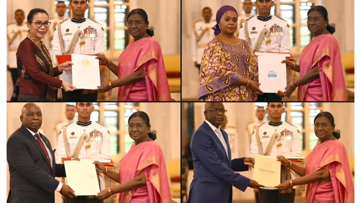 feature news 767 Envoys of four nations present credentials to President Murmu
