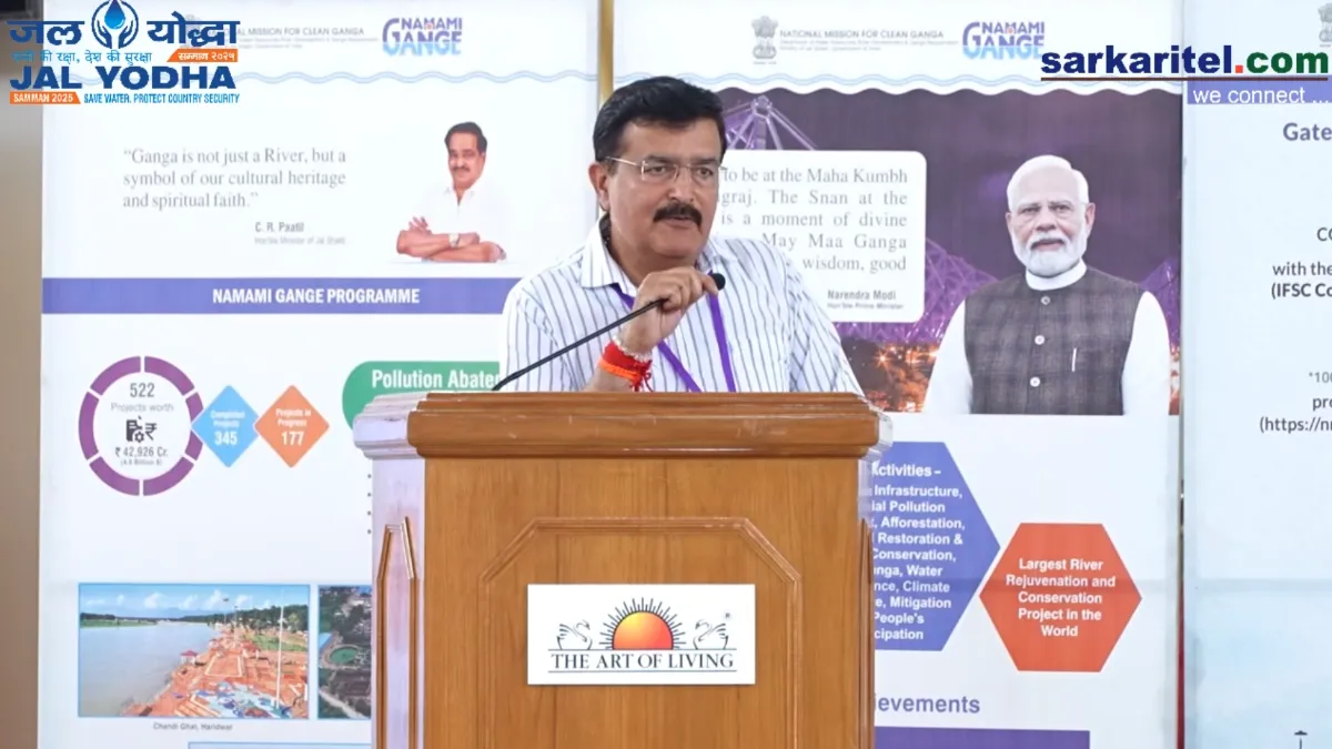 feature news 924 Vinay Khajuria IFS ACS Shri Mata Vaishnodevi Shrine Board Speaking at Jal Yodha Samman 2025
