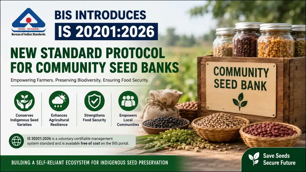 feature news 291 BIS launches IS 20201:2026 standard for Community Seed Banks to preserve indigenous seeds in India