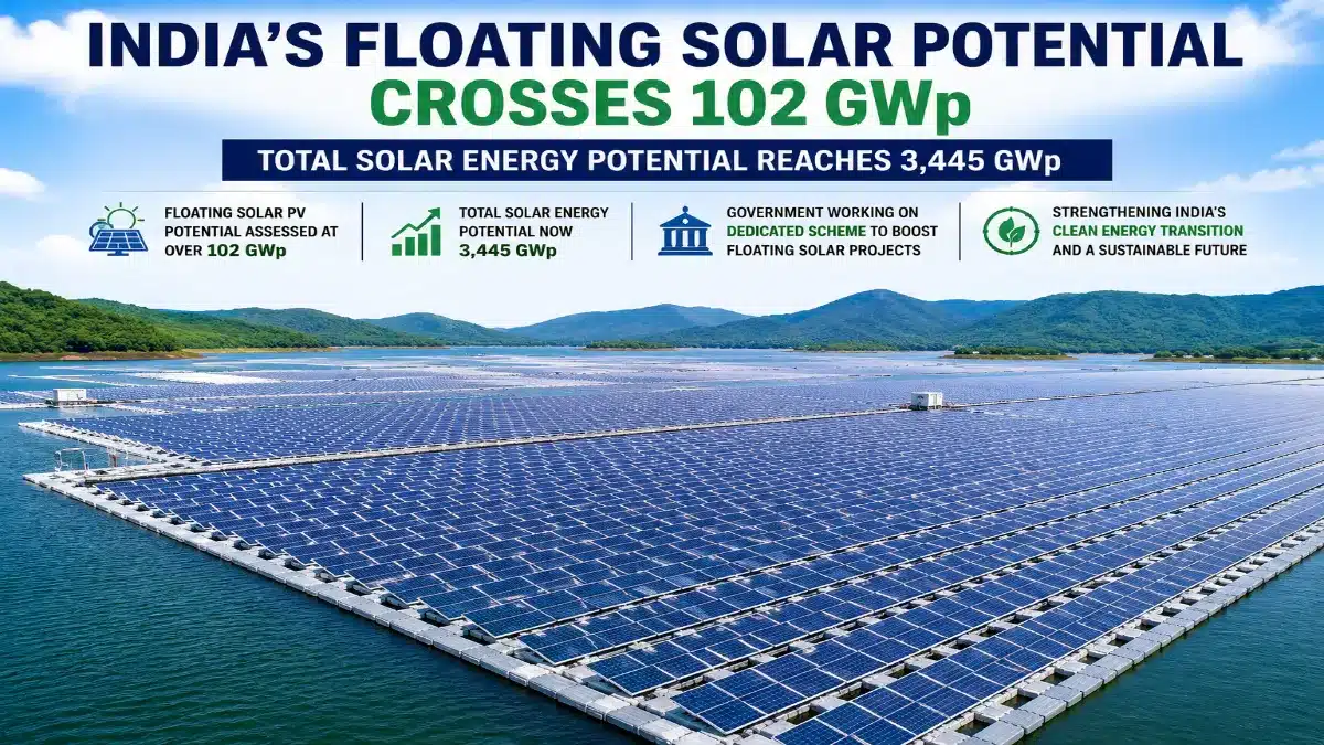feature news 303 India floating solar power project on reservoir showcasing renewable energy generation