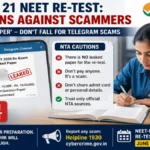 NEET-UG 2026 Re-Test : NTA Warns Students Against Telegram Scams Offering ‘Leaked Papers’ 7 NTA warning students about fake NEET-UG 2026 leaked paper scams on Telegram