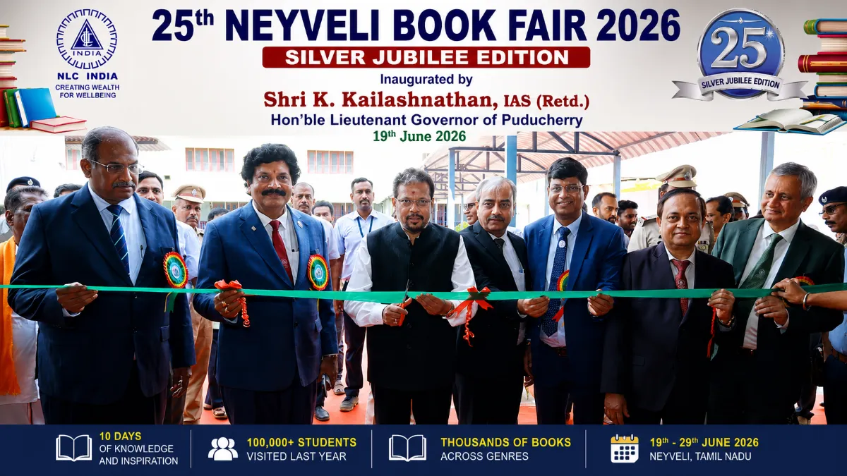 feature news 230 Lieutenant Governor K Kailashnathan inaugurates the 25th Neyveli Book Fair 2026 organized by NLC India Limited