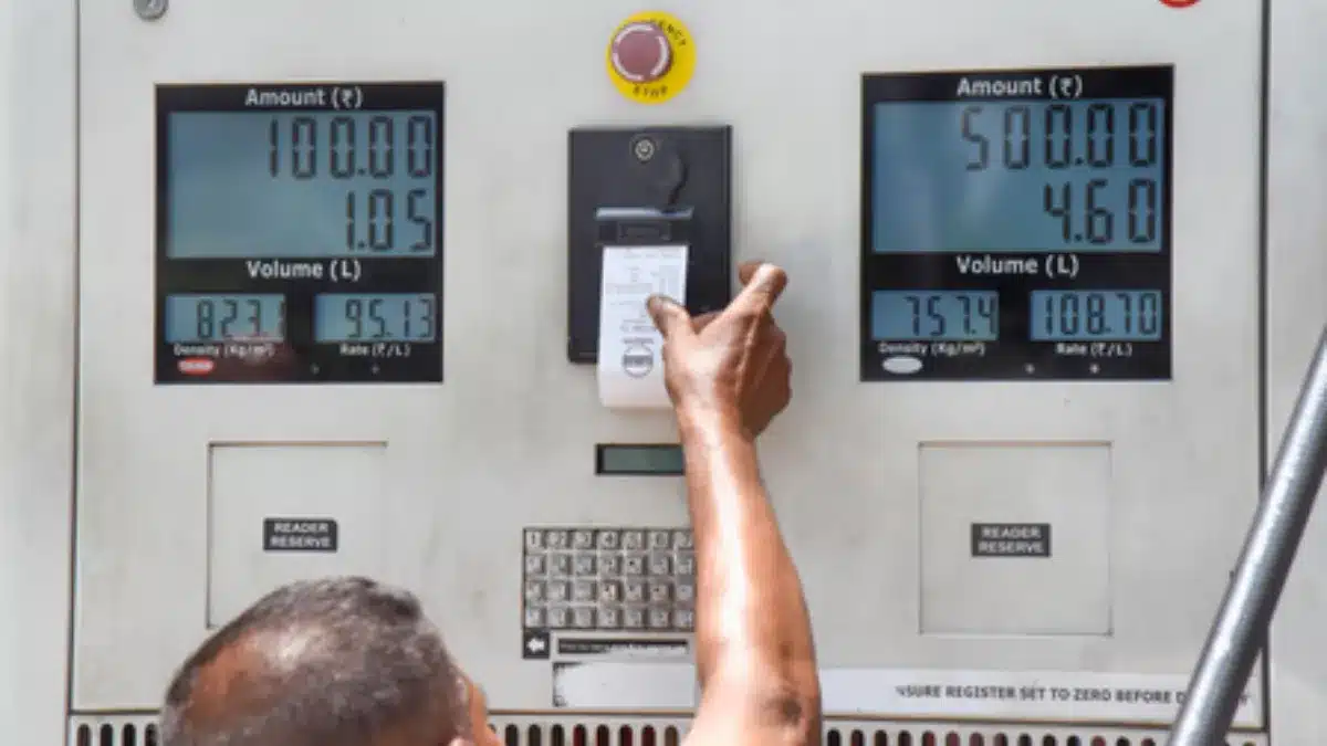 feature news 258 Fuel dispensing at a petrol station as oil marketing company losses decline after fuel price revisions