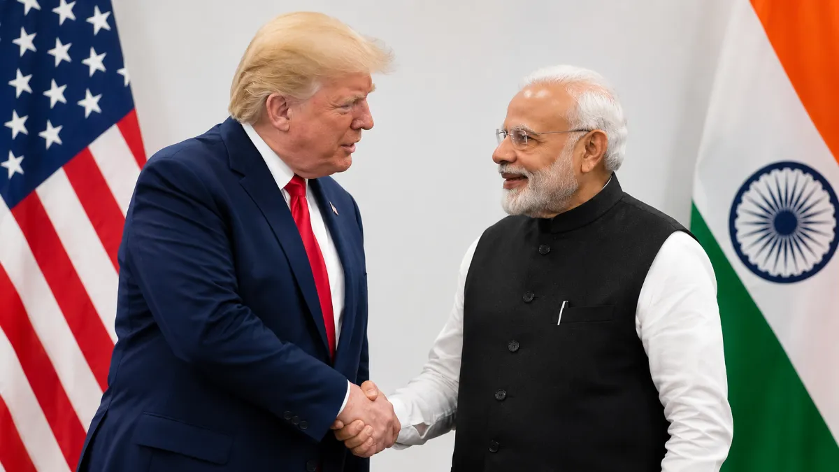 feature news 239 US President Donald Trump and Prime Minister Narendra Modi during their bilateral meeting at the G7 Summit in France