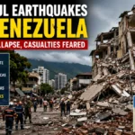 Powerful Earthquakes Rock Venezuela, Buildings Collapse and Casualties Feared 5 Buildings damaged after powerful earthquakes struck Venezuela causing widespread destruction in Caracas