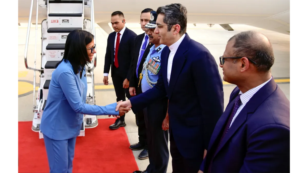 feature news 374 Delcy Rodríguez begins five-day India visit to deepen ties